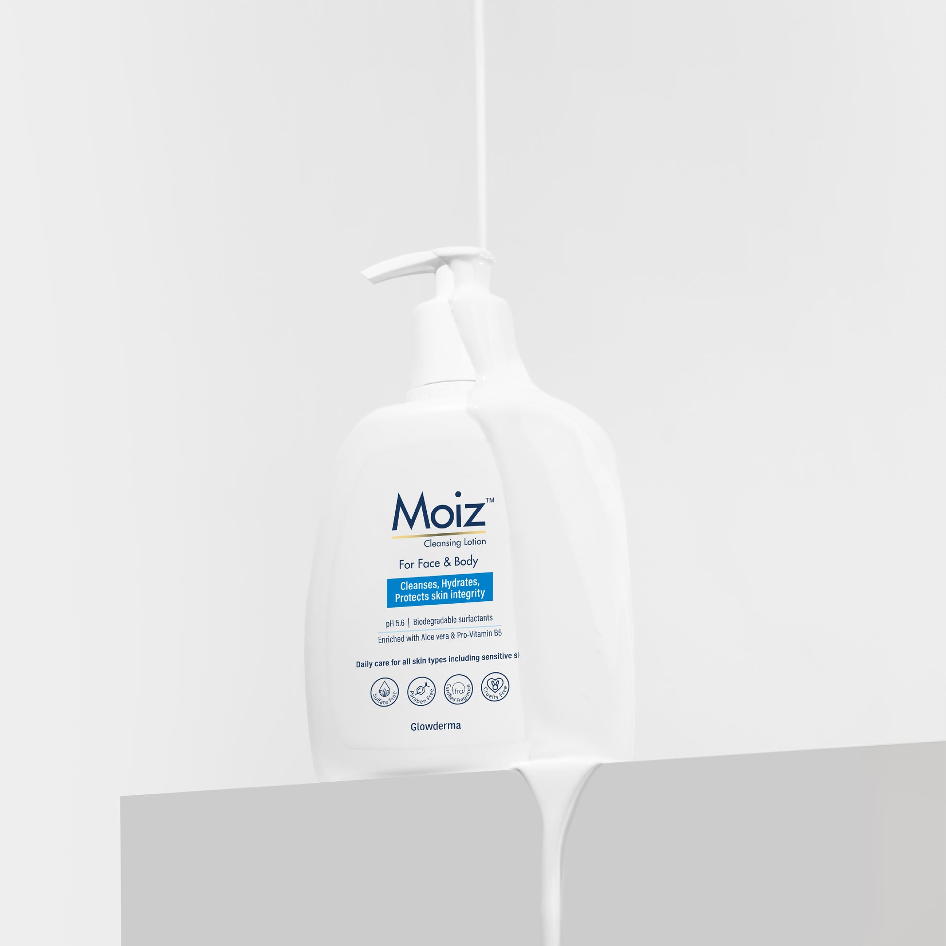 Moiz Cleansing Lotion - Gentle Face & Body Cleanser - DreamyDerma