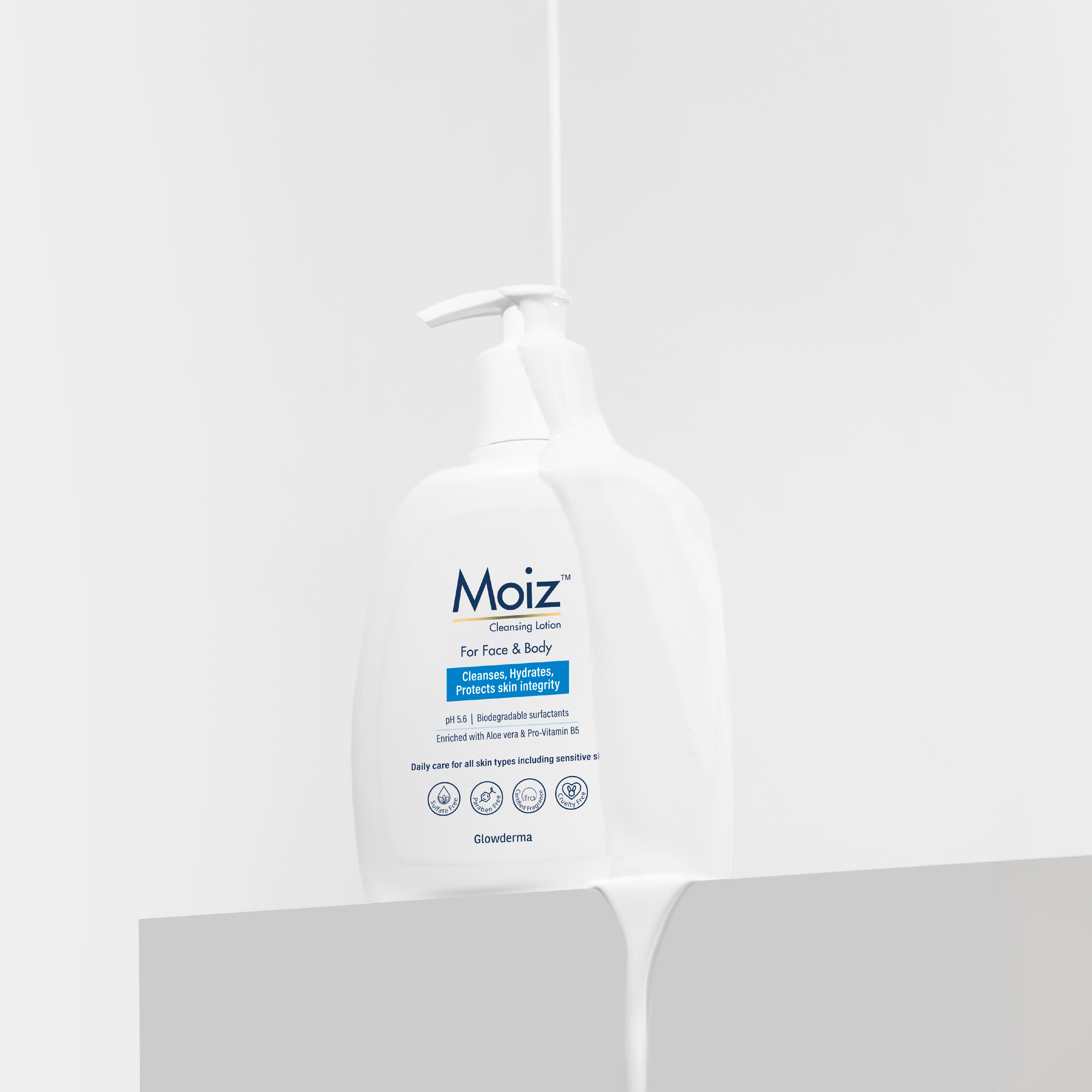 Moiz Cleansing Lotion - Gentle Face & Body Cleanser - DreamyDerma