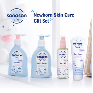 Sanosan Newborn Gift Set - Baby Skincare Kit - DreamyDerma