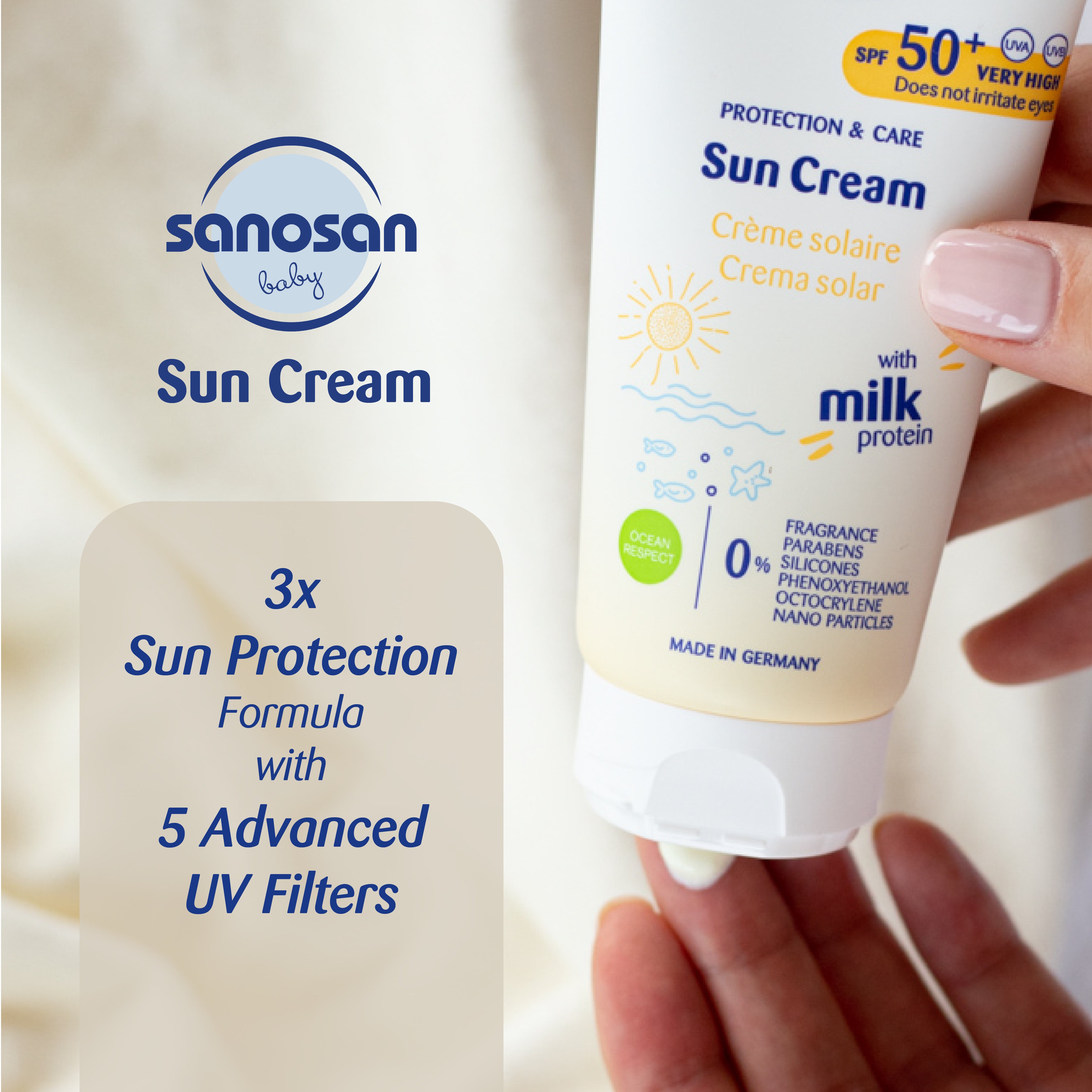 Sanosan Baby Sun Cream – SPF Protection for Delicate Skin - DreamyDerma