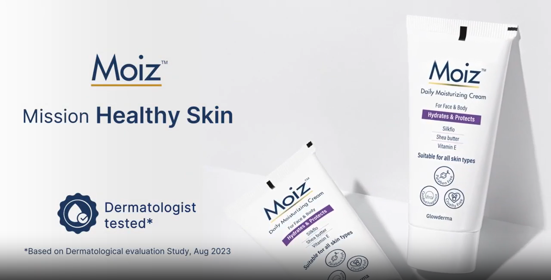 Load video: Moiz daily moisturizing cream video