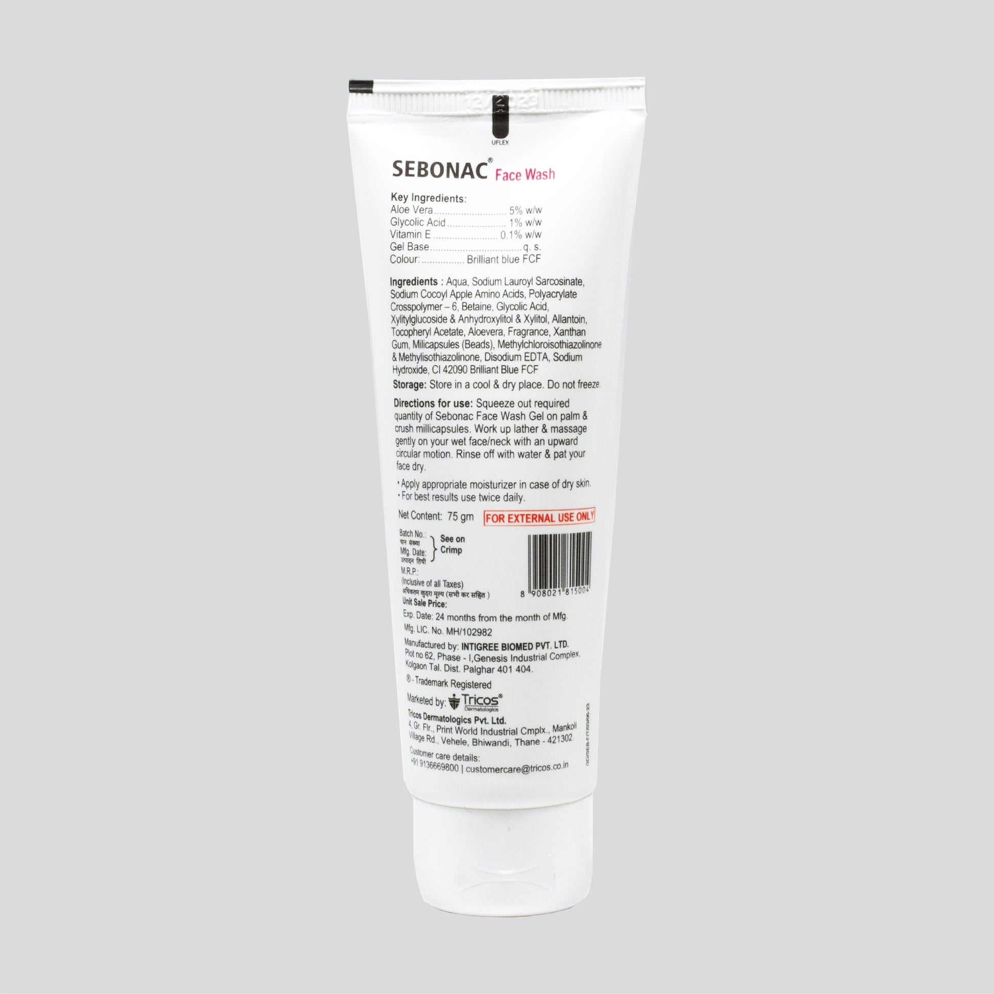 Sebonac Face Wash - Acne & Oil Control - DreamyDerma