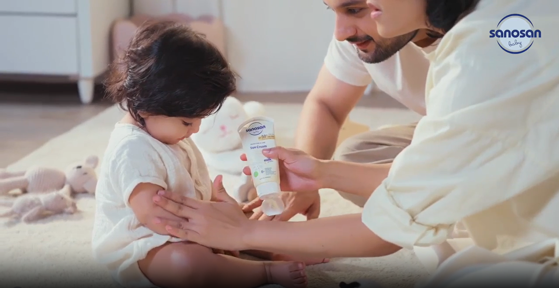 Load video: Sanosan Baby Sun Cream – SPF Protection for Delicate Skin
