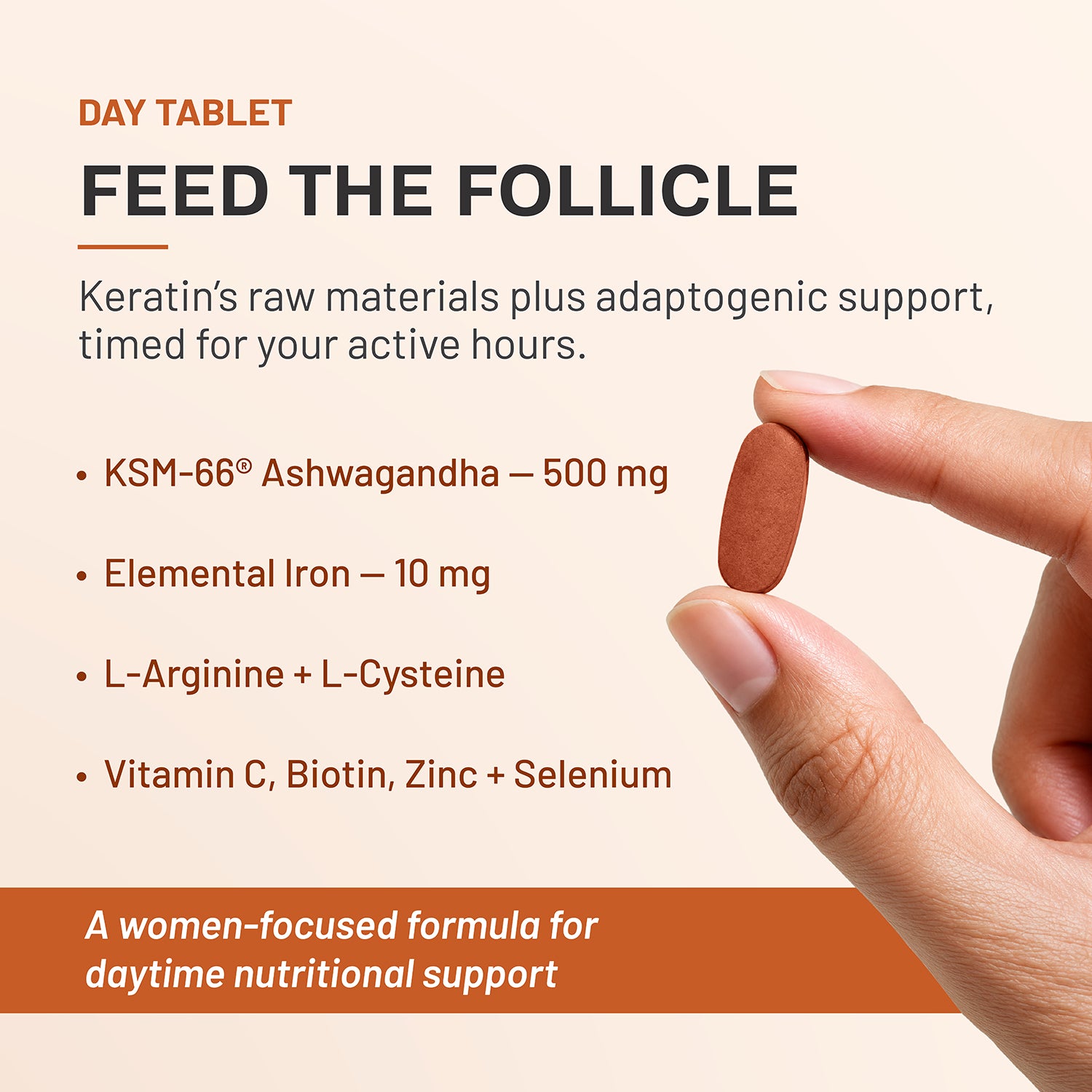 Keraboost 360 Fe | 24-Hour Circadian Hair Nutrition with Iron