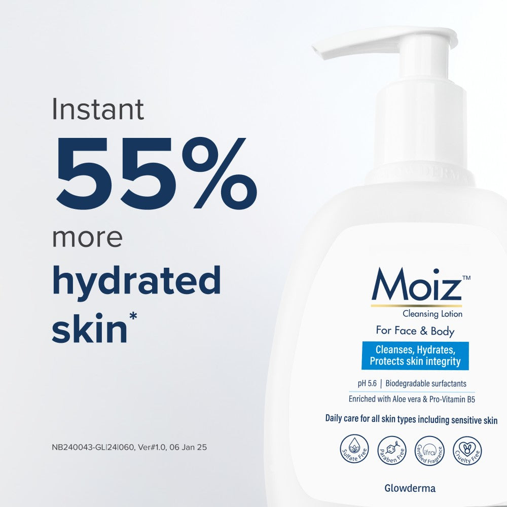Moiz Cleansing Lotion - Gentle Face & Body Cleanser