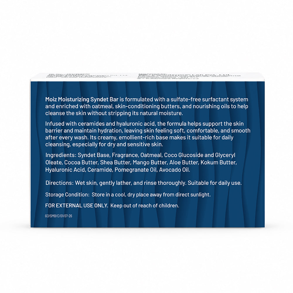Moiz Moisturizing Syndet Bar - pH Balanced